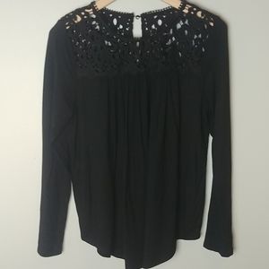 Philosophy Laced Top Long Sleeve Top